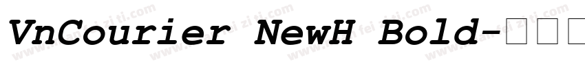 VnCourier NewH Bold字体转换